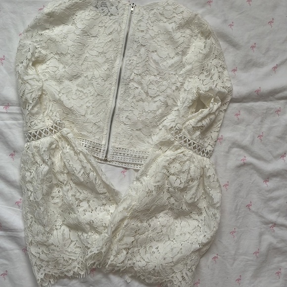 White lace crop top - Picture 5 of 5